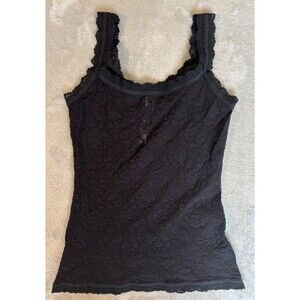 Hanky Panky Lace Tank Cami Whimsigoth Black Y2k  Sheer Classic Sexy Lingerie